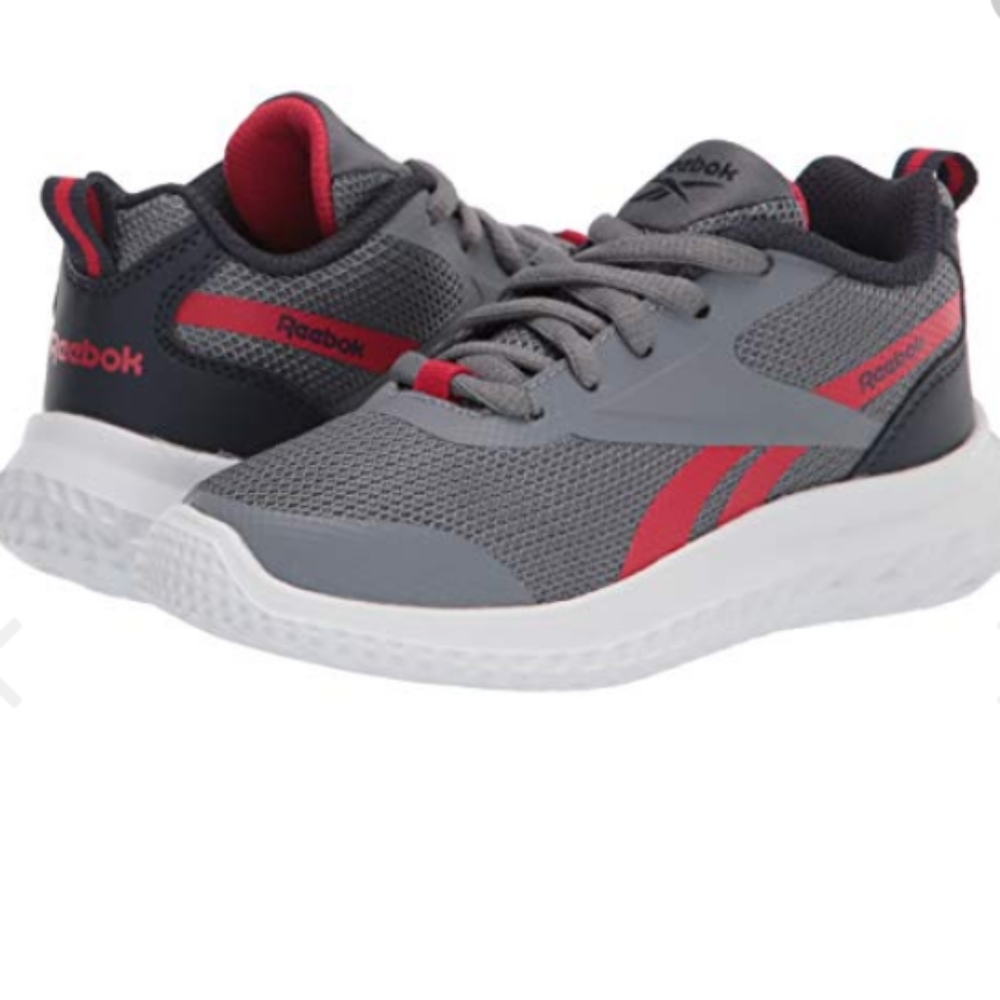 Infant Reeboks size 10.5 Gray and Red